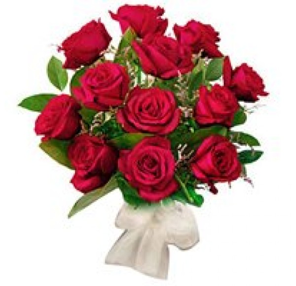 Magical Celebrate the Moments Bouquet of 12 Red Roses